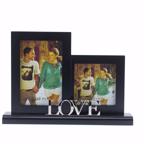 SW1402LO  BLACK DOUBLE EXPRESSION FRAME LOVE