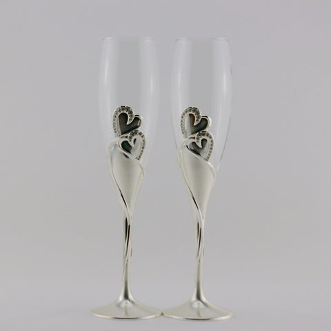 WJ1C  SILVER CHAMPAGNE FLUTE