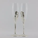 WJ1C  SILVER CHAMPAGNE FLUTE