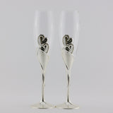 WJ1C  SILVER CHAMPAGNE FLUTE