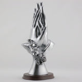 CP790 ANTIQUE SILVER JOINED HANDS FIGURINE