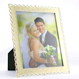 KC9938  WHITE  FRAME WITH HEARTS PEARL