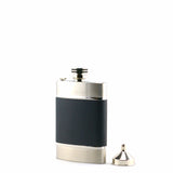 M252S STAINLESS STEEL FLASK & BLACK LEATHER