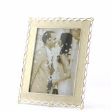 KC9935  WHITE FRAME WITH HEARTS PEARL