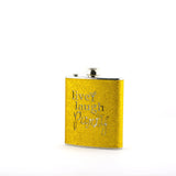 YK23 STAINLESS STEEL FLASK " LIVE LAUGH PARTY "