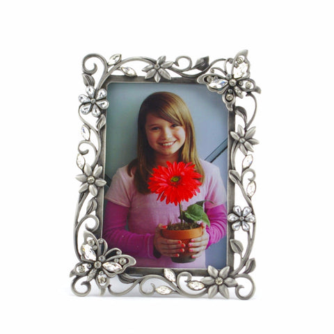 BC646  SHAPED BUTTERFLIES & FLOWERS FRAME