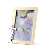 SE153G  PRAYING GIRL FRAME WITH CROSS ICON