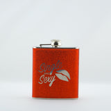 YK22 STAINLESS STEEL FLASK  " SINGLE AND SEXY "