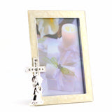 SE153B  PRAYING BOY FRAME WITH CROSS ICON