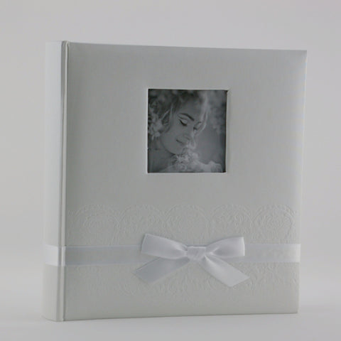 KD2461  IVORY HALF EMBOSSED WEDDING ALBUM