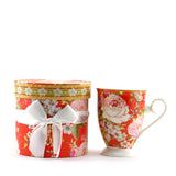 BV104M PORCELAIN TALL MUG " ROSE FLOWERS "