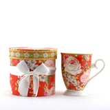 BV104M PORCELAIN TALL MUG " ROSE FLOWERS "