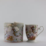 BV102M PORCELAIN TALL MUG " KITTEN & PUPPY "