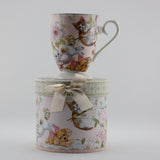 BV102M PORCELAIN TALL MUG " KITTEN & PUPPY "