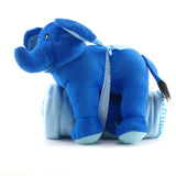 TEX120B  BLUE FABRIC ELEPHANT & BLANKET