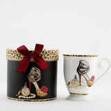 BV471M PORCELAIN TALL MUG " LEOPARD HEEL SHOE "