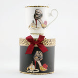 BV471M PORCELAIN TALL MUG " LEOPARD HEEL SHOE "