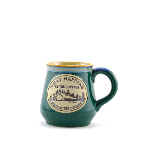 HYU158 COTTAGE MUG " WHAT HAPPENS AT THE COTTAGE "