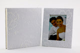 SPM02S  WHITE LACE WEDDING ALBUM & FRAME GIFT SET