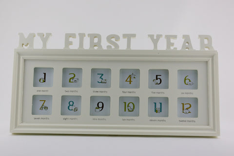 NHD924  " MY FIRST YEAR " COLLAGE PICTURE FRAME