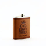 YK32 STAINLESS STEEL FLASK  " OLD GUYS RULE "