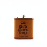 YK32 STAINLESS STEEL FLASK  " OLD GUYS RULE "