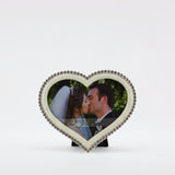 SE1138  WHITE HEART SHAPED FRAME