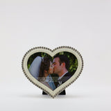 SE1138  WHITE HEART SHAPED FRAME