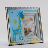 WSN916BU  BLUE GIRAFFE BABY FRAME