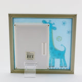 WSN916BU  BLUE GIRAFFE BABY FRAME