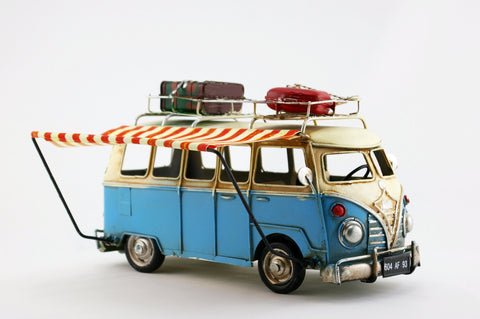 RC3335  BLUE & BEIGE CAMPER " VOLKSWAGEN "