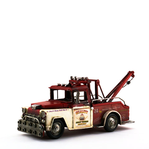 RC2111  RED & BEIGE TOWING TRUCK