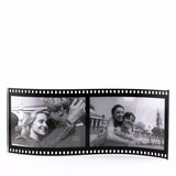 H21364  DOUBLE BLACK FILM  " S " SHAPED PICTURE FRAME