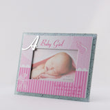 MT448GL  GLASS APPLIQUÉ FRAME " A Baby Girl "