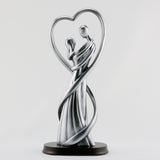 CP375 ANTIQUE SILVER LOVER FIGURINE