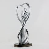 CP375 ANTIQUE SILVER LOVER FIGURINE