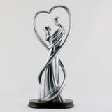 CP375 ANTIQUE SILVER LOVER FIGURINE