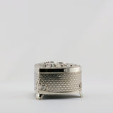 WJ40   SILVER HEART JEWELLERY / TRINKET BOX