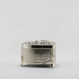 WJ40   SILVER HEART JEWELLERY / TRINKET BOX