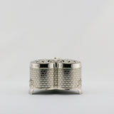 WJ40   SILVER HEART JEWELLERY / TRINKET BOX