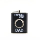 GIF125 BLACK FLASK " NUMBER ONE DAD "