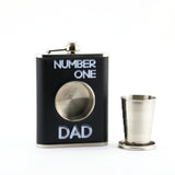 GIF125 BLACK FLASK " NUMBER ONE DAD "