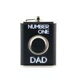 GIF125 BLACK FLASK " NUMBER ONE DAD "