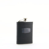 M2033BK STAINLESS STEEL FLASK & BLACK PLAID