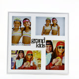 SW469GS  WHITE COLLAGE FRAME  " GRANDKIDS "