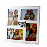 SW469GS  WHITE COLLAGE FRAME  " GRANDKIDS "