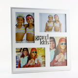 SW469GS  WHITE COLLAGE FRAME  " GRANDKIDS "