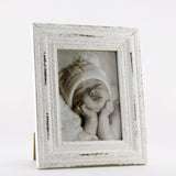 AHF7235  WHITE DISTRESSED FRAME