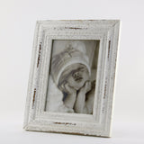 AHF7235  WHITE DISTRESSED FRAME